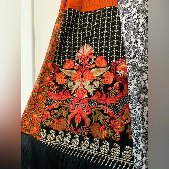 Colorful Patchwork Maxi Dress - Picture 2 of 6